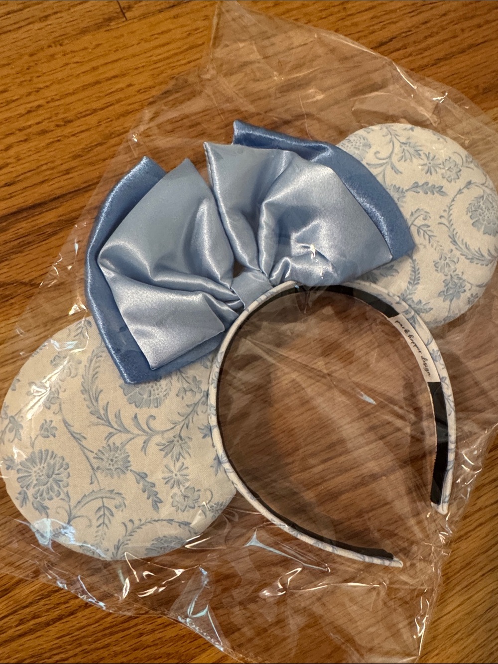 Light Blue Floral Alice Belle Cinderella Disney Ears Girls Women’s - Picture 4 of 5